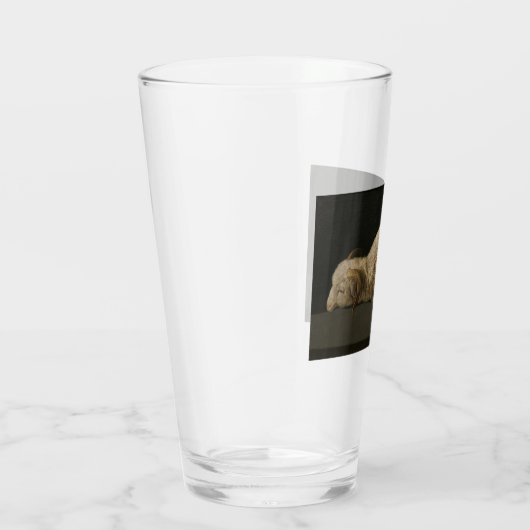 Lamb van God (Agnus Dei) (Sacrificaal dier) Glas (Rechts)