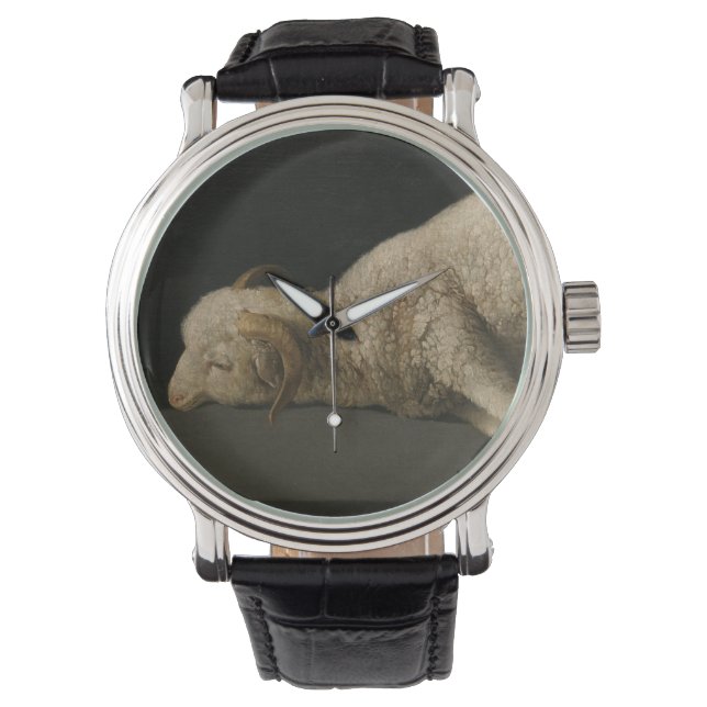Lamb van God (Agnus Dei) (Sacrificaal dier) Horloge (Voorkant)