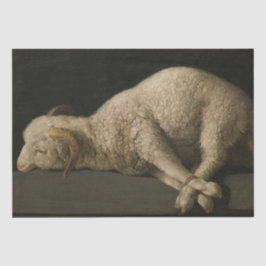 Lamb van God (Agnus Dei) (Sacrificaal dier) Tissuepapier