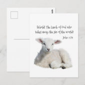 Lamb van God Briefkaart (Voorkant / Achterkant)