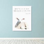 Lamb van God Canvas Afdruk (Insitu (Houten vloer))