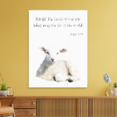 Lamb van God Canvas Afdruk (Insitu (Woonkamer))