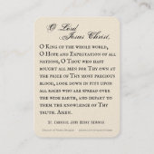 Lamb van God katholieke gebedden door kardinaal Ne Plaatskaartje (Achterkant)