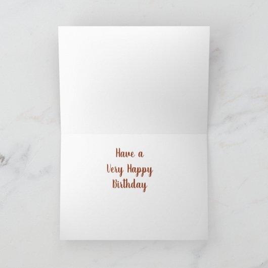 LAMB ZEGT: "HEB EEN HEEL GELUKKIGE VERJAARDAG" FEESTDAGEN KAART (Binnen)