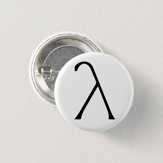 Lambda Badge Ronde Button 3,2 Cm (Voorkant /achterkant)
