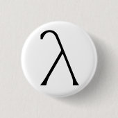 Lambda Badge Ronde Button 3,2 Cm (Voorkant)