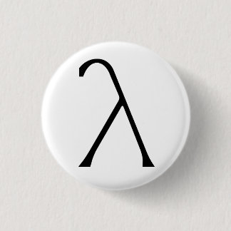 Lambda Badge Ronde Button 3,2 Cm