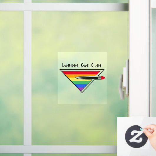 Lambda Car Club Logo raamsticker (Huis)