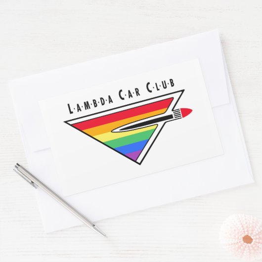 Lambda Car Club Logo Sticker (Envelop)