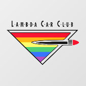 Lambda Car Club Logo window cling Raamsticker (Vel)