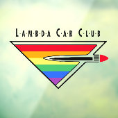 Lambda Car Club Logo window cling Raamsticker (Vel 3)