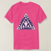 LAMBDA LAMBDA-driehoeksymbool T-shirt (Design voorkant)