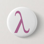 Lambda Ronde Button 5,7 Cm (Voorkant)