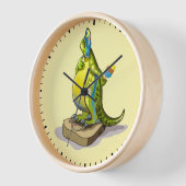 Lambeosaurus staand op een weegschaal. (Hoek)