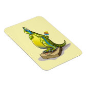 Lambeosaurus staand op een weegschaal. magneet (Rechterzijde)