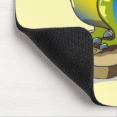 Lambeosaurus staand op een weegschaal. muismat (Hoek)