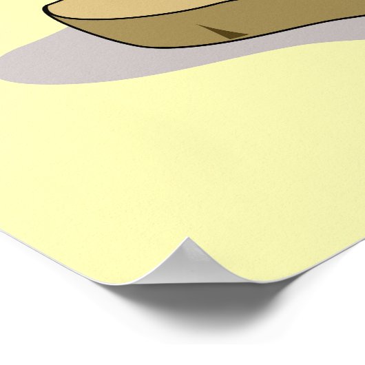 Lambeosaurus staand op een weegschaal. poster (Hoek)