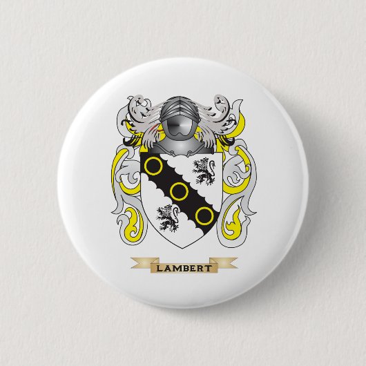 Lambert Coat of Arms (gezinscrest) Ronde Button 5,7 Cm (Voorkant)