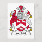 Lambert Family Crest Briefkaart (Voorkant)