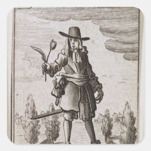 Lambert Simnel, Knight of the Golden Tulip Vierkante Sticker