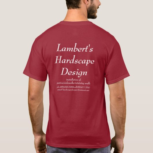 Lambert's Hardscape Design T-shirt (Achterkant)