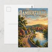 Lambertville (New Jersey) Briefkaart (Voorkant / Achterkant)