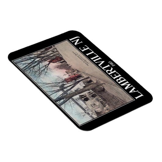 Lambertville NJ, Main Street, 1910,  Style Magneet (Rechterzijde)