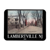 Lambertville NJ, Main Street, 1910,  Style Magneet (Horizontaal)