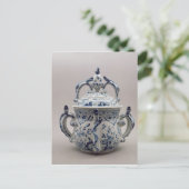 Lambeth Delftware posetpot, blauw en wit Briefkaart (Staand voorkant)