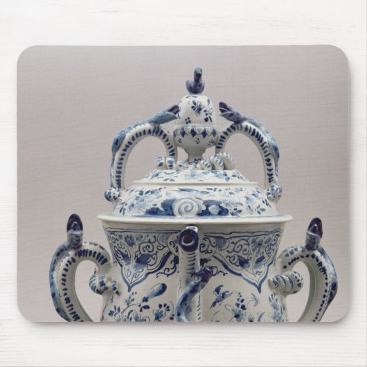 Lambeth Delftware posetpot, blauw en wit Muismat (Voorkant)
