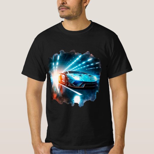Lambo in rook T-shirt (Voorkant)