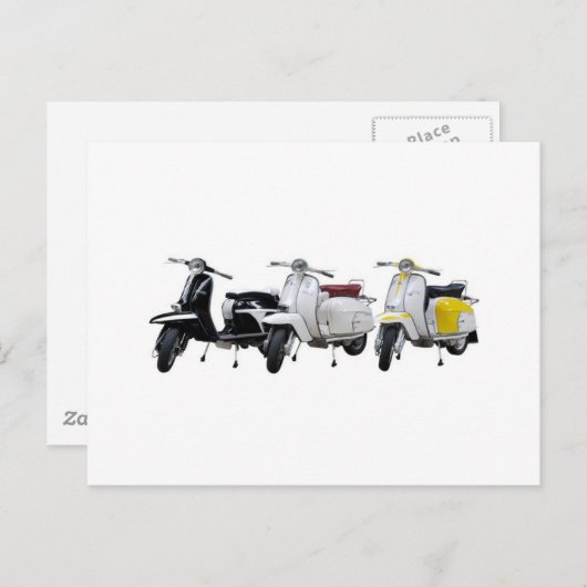 lambretta briefkaart (Voorkant / Achterkant)