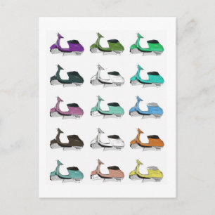 Lambretta Pop Art Briefkaart