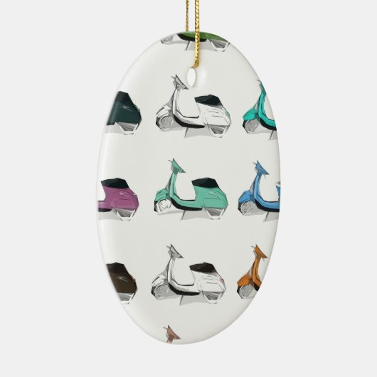 Lambretta Pop Art Keramisch Ornament (Rechts)