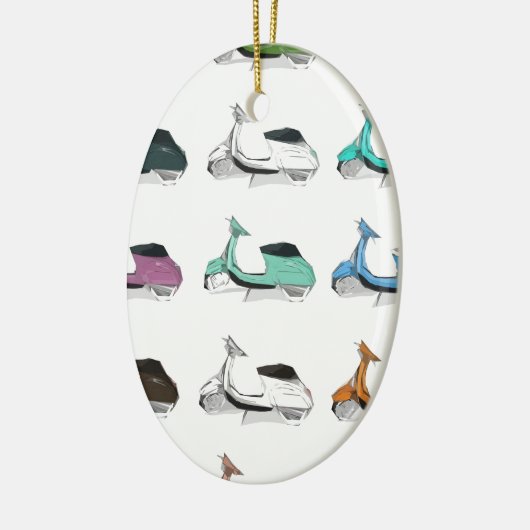 Lambretta Pop Art Keramisch Ornament (Links)