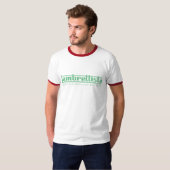 Lambrettista Green Old School Text T-Shirt (Voorkant volledig)