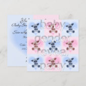 Lambs Baby Gender Reveal Party Invitation Kaart (Voorkant / Achterkant)