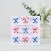 Lambs Baby Gender Reveal Party Invitation Kaart (Staand voorkant)