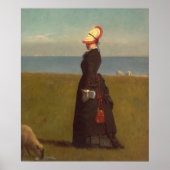 Lambs, Nantucket - Eastman Johnson Fine Art Poster (Voorkant)