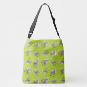 Lambs Pattern Personalized Knitting Crossbody Tas (Achterkant)