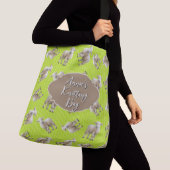 Lambs Pattern Personalized Knitting Crossbody Tas (Dichtbij)