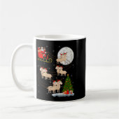 Lambs Sheep Santa Sleigh Flying Funny Magical Chri Koffiemok (Links)