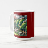 Lambscape Kunstenaar: Buxus is wollig geworden Koffiemok (Voorkant links)