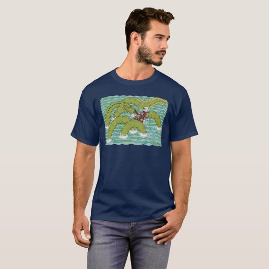 Lambton Worm en Knight T-shirt (Voorkant volledig)