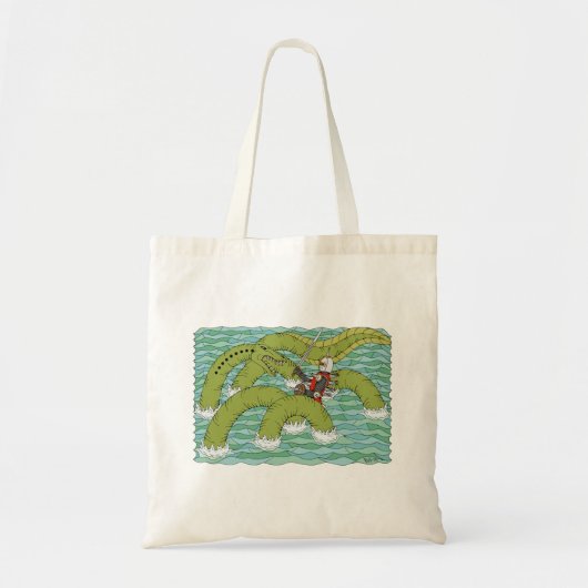 Lambton Worm en Knight Tote Bag (Voorkant)