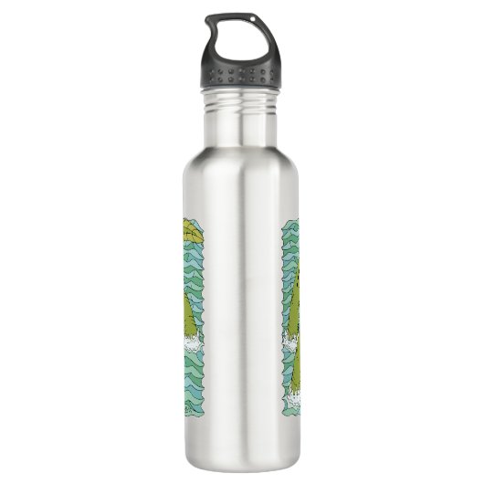 Lambton Worm en Knight Waterfles (Achterkant)