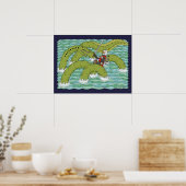 Lambton Worm en Ridder Poster (Keuken)