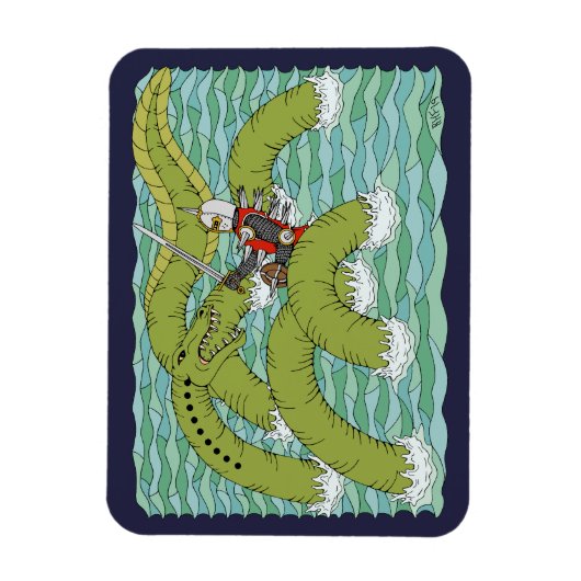 Lambton Worm Magneet (Verticaal)