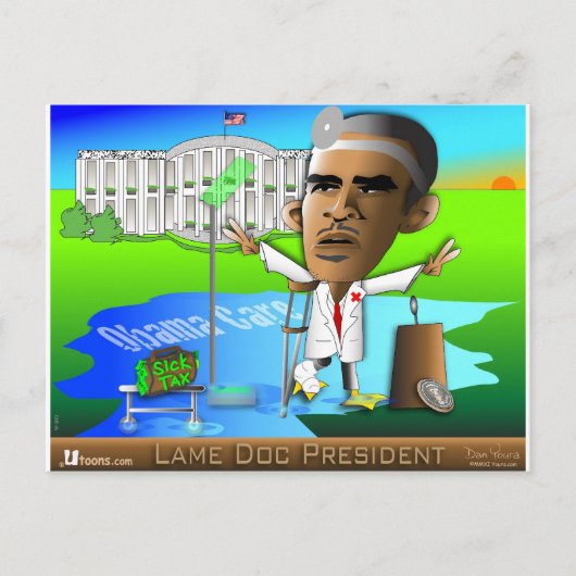 Lame Doc President Briefkaart (Voorkant)