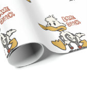 Lame eend cartoon | achtergrondkleur kiezen cadeaupapier (Rol Hoek)